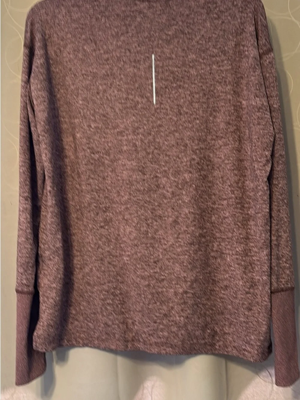 Nike Long Sleeve Dri-FIT Top - Maroon Heather